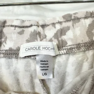 Carole Hochman‎ Large Pajama Set Cotton Gray Animal Print Lounge Luxury 759 thumbnail 10