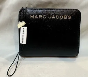 Marc Jacobs Mini Black Compact Coin Pouch Card Wallet thumbnail 1