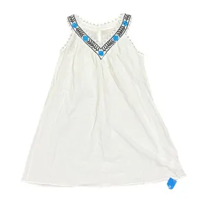 CUPSHE‎ White Embroidered V Neck Sleeveless Beach Cover Up Dress NEW thumbnail 1