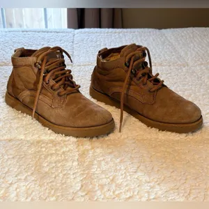 UGG Bethany Classic Slim Chestnut Suede Lace Up Shoes Boots thumbnail 4
