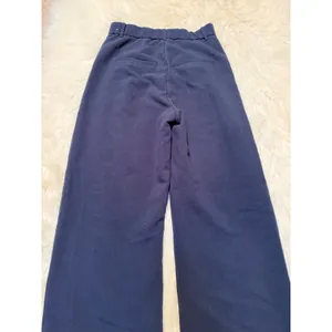 Abercrombie & Fitch Womens Sz 27/4 High Rise Pleated Wide Leg Trousers Navy Blue thumbnail 7
