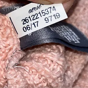 Blush Pink Ribbed V Neck Bow Tie Bell Sleeve Oversized Sweater size Small thumbnail 9