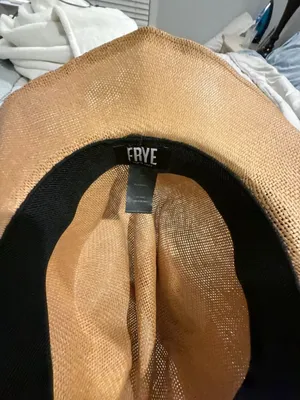 FRYE Straw Cowboy Hat with Patterned Band thumbnail 6