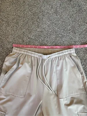 Gilly Hicks Taupe Cargo Wide Leg Drawstring Pants Medium thumbnail 3