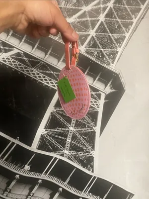 Kate Spade ♠️ pink Spade Luggage Tag NWT thumbnail 3