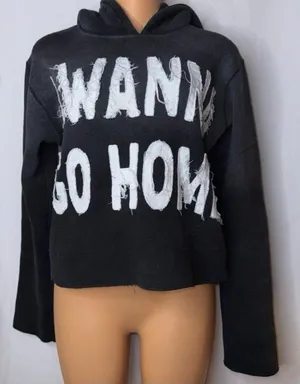 Streetwear cropped hoodie thumbnail 1