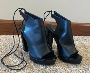 ALDO Open Toe Tie Up Heels thumbnail 7