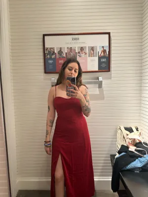 Red Abercrombie Dress thumbnail 5