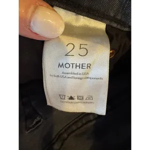 Mother Jeans Women 25 Washed Black Gray Mid Rise Dazzler Lighting‎ Up Lanterns thumbnail 12