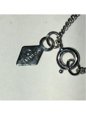 Sarah Coventry Silver Tone Black Stone Pendant Necklace thumbnail 3