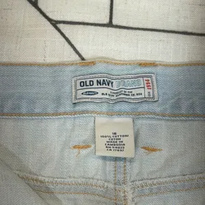 Old Navy Denim Mini‎ Skirt 16 Light Blue Carpenter Y2K Utility Cotton thumbnail 6