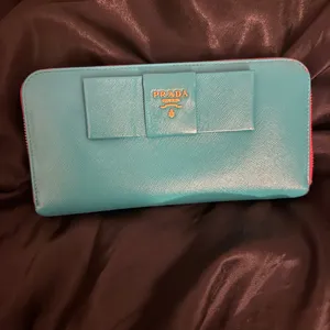 Vintage prada clutch wallet blue thumbnail 7