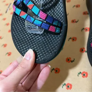 Chacos ✨ Women’s Strappy‎ Sandals Teal Pink Blue Toe Loop 5 thumbnail 4