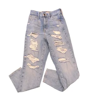 Levi’s high waisted MOM jeans distressed size 24 thumbnail 1