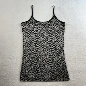 Vtg L Large Baby‎ Lace Cami Tank Top Y2K Goth Grunge Whimsigoth Festival Punk thumbnail 2