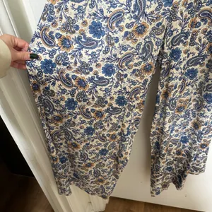 Patrons of Peace | Women's Blue Paisley Smocked Strapless Wide‎ Leg Jumpsuit, XS thumbnail 5