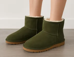 Time and Tru Olive Green Short Boots Size 7 – NWT(B23) thumbnail 1
