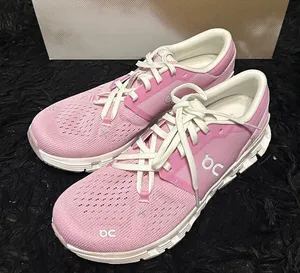 ON CLOUD X 4 petal pink athletic training running lace up shoes sneakers 8.5 new thumbnail 1