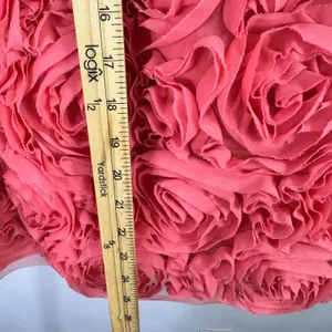 XOXO‎ Strapless Dress 6 Pink Rosette Floral Sweetheart Prom Cocktail Party Y2K thumbnail 5