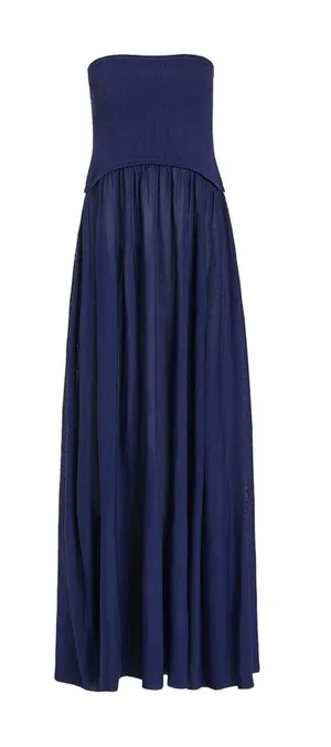 SOLID & STRIPED The Strapless Sasha in French Navy thumbnail 1