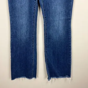 Judy Blue Jeans Womens 11/30 Blue Boot Cut Medium Wash Frayed Hem‎ Stretch Denim thumbnail 7