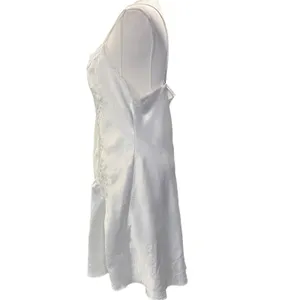 Vtg Val Mode Lingerie Baby Doll Fairy Party 80's White Lace Slip Dress USA Satin thumbnail 10