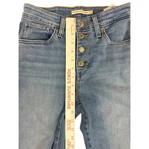 Levi's 721 Women's‎ 27 High Rise Skinny Ankle Jeans Button Fly Slit Ankle thumbnail 5