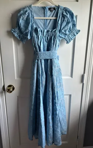 lulus midi dress lace thumbnail 1