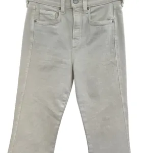 Veronica‎ Beard Carson Jeans Ankle Flare High Rise Ecru Ivory Size 26 US 2 thumbnail 7