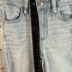 American Eagle Next Level Stretch Hi-Rise Jeggings Women's Size 4‎ Light Blue thumbnail 9