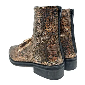 Free People Amarone Ankle Boot Metallic Copper‎ Snakeskin Print Size 38 US 7.5 thumbnail 10