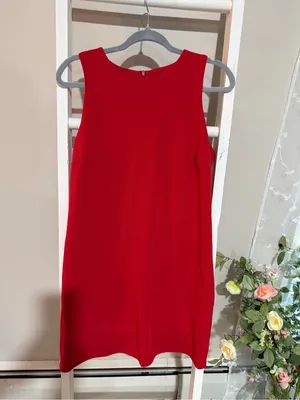 Design Lab Red Sleeveless Shift Mini Dress thumbnail 2