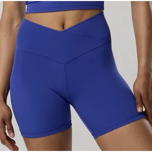 Offline By‎ Aerie Real Me Crossover Bike Shorts Size Small Blue 5" Hi Rise thumbnail 1