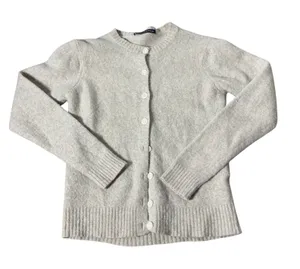 Brandy Melville Wool Blend Cardigan Women OS Oatmeal Heather Knit Button Sweater thumbnail 1