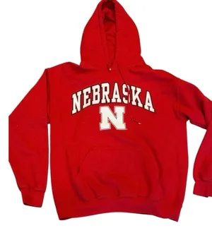 Fanatics Nebraska Red Hoodie Sweatshirt M Huskers Football Athletic thumbnail 1