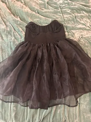 Lucy in the Sky Corset Baby Doll Dress in Black thumbnail 2