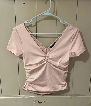 Pink Cinched Top  thumbnail 3