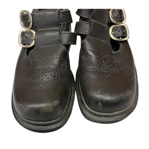 Vintage Dr. Martens Women's‎ Mary Janes Double Buckle Leather Shoes Rare Style 5 thumbnail 10