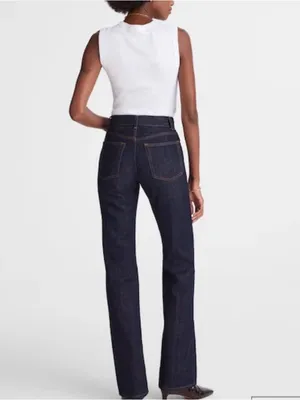 Madewell Women’s The Vintage Flare Jean NWT US 26 Petite Dark Wash Cotton thumbnail 2