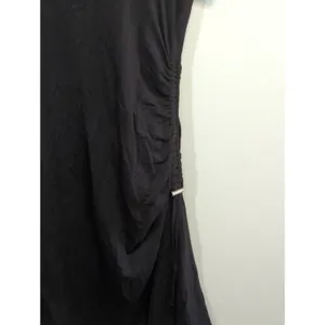 American Rag Cie‎ Black Ruched Side Tee Shirt Dress Womens Size L Short Sleeve thumbnail 4