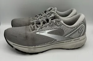 Brooks‎ Women's Ghost 14 Silver Gray Running Shoes Athletic Sneakers Size 11.5 thumbnail 1