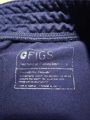 Figs Navy Blue Drawstring scrub Jogger Pants large thumbnail 3