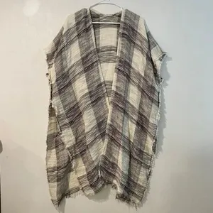 Free People Open Front Striped Kimono Cardigan One Size Boho Festival thumbnail 2