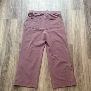 HALARA Lavender Wide Leg Pants XL High rise Front Pockets Casual Flares thumbnail 3