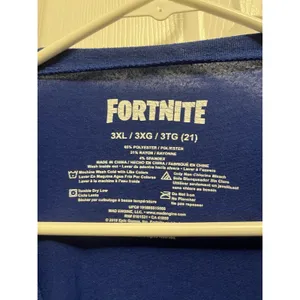 Women's Junior Fortnite Blue Loot Llama Unicorn T-Shirt Tee Shirt 3X thumbnail 2