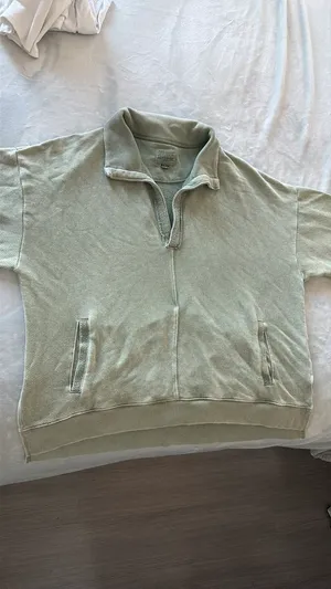 American Eagle Oversized Collared Sweater thumbnail 2