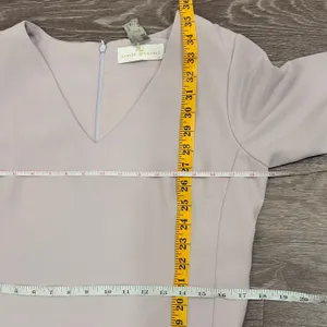 Amanda Uprichard Lilac Bolton Split‎ Bell Sleeve V-Neck Mini Shift Dress Medium thumbnail 10