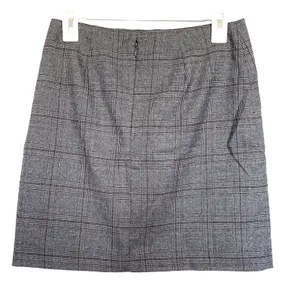 Loft Womens Skirt Embroidered Duck Plaid Preppy Minimalist Minimal Office Sz 2 thumbnail 3