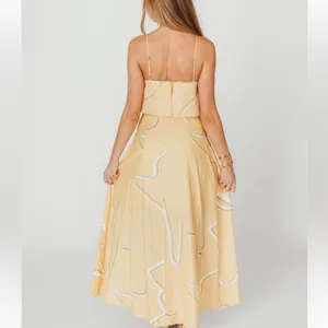 Yellow Ruffle Detail Maxi Dress thumbnail 2
