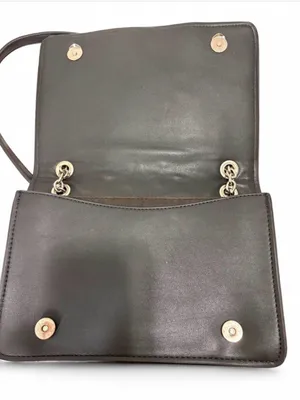 Zara Black Quilted Studded Chain Crossbody Bag thumbnail 5
